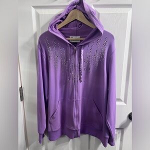 NWOT Christine Alexander Zip Up Hoody 1X